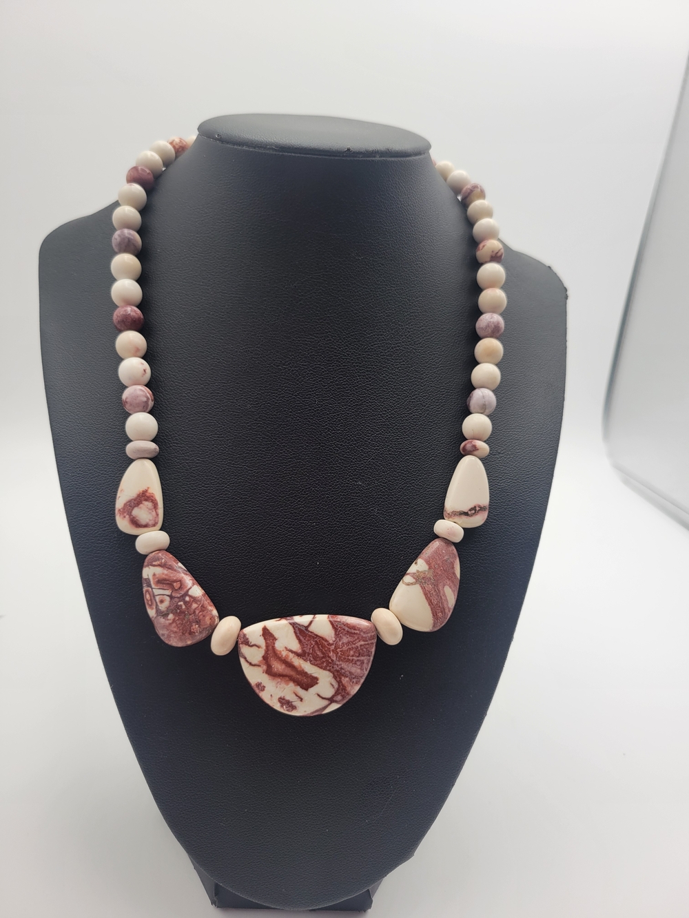 Jay King DTR Peppermint Opal Sterling Silver Necklace